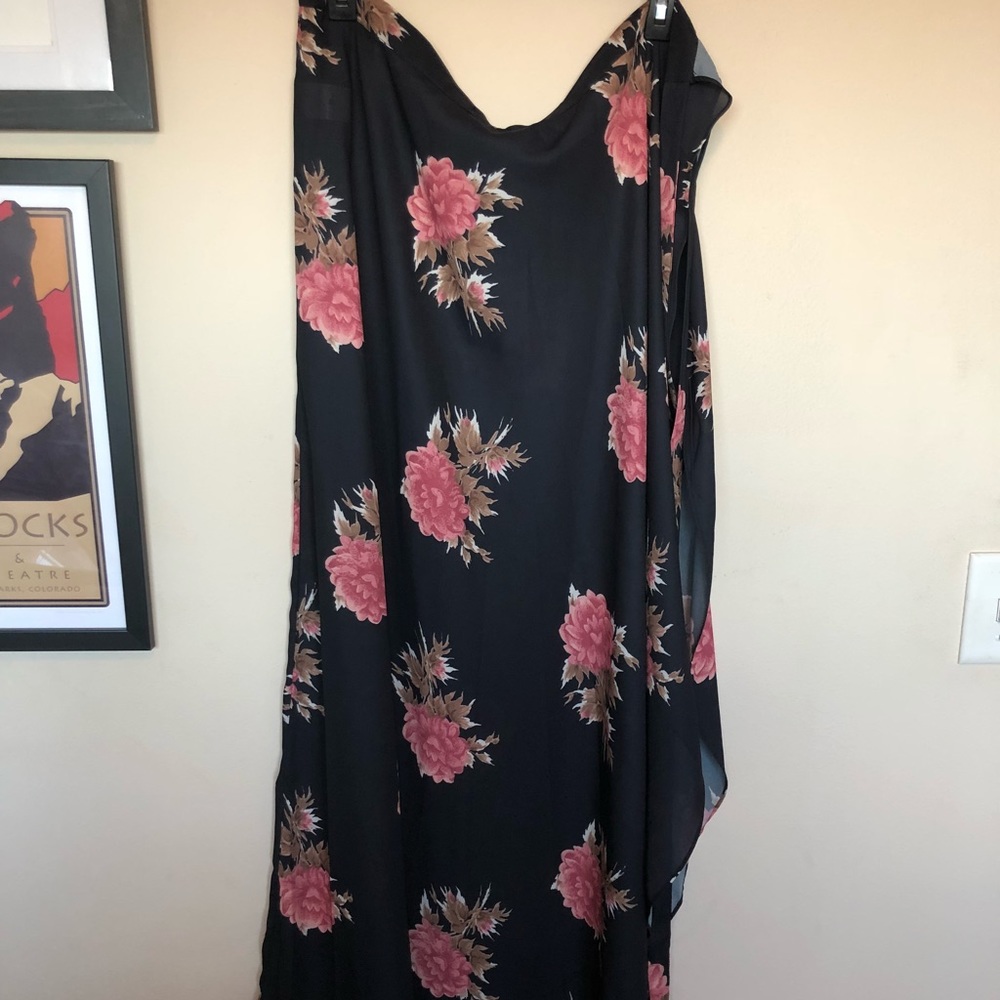 Floral Wrap Skirt